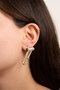 Heliophilia Silver Pendientes de Oro con Recubrimiento de Laca